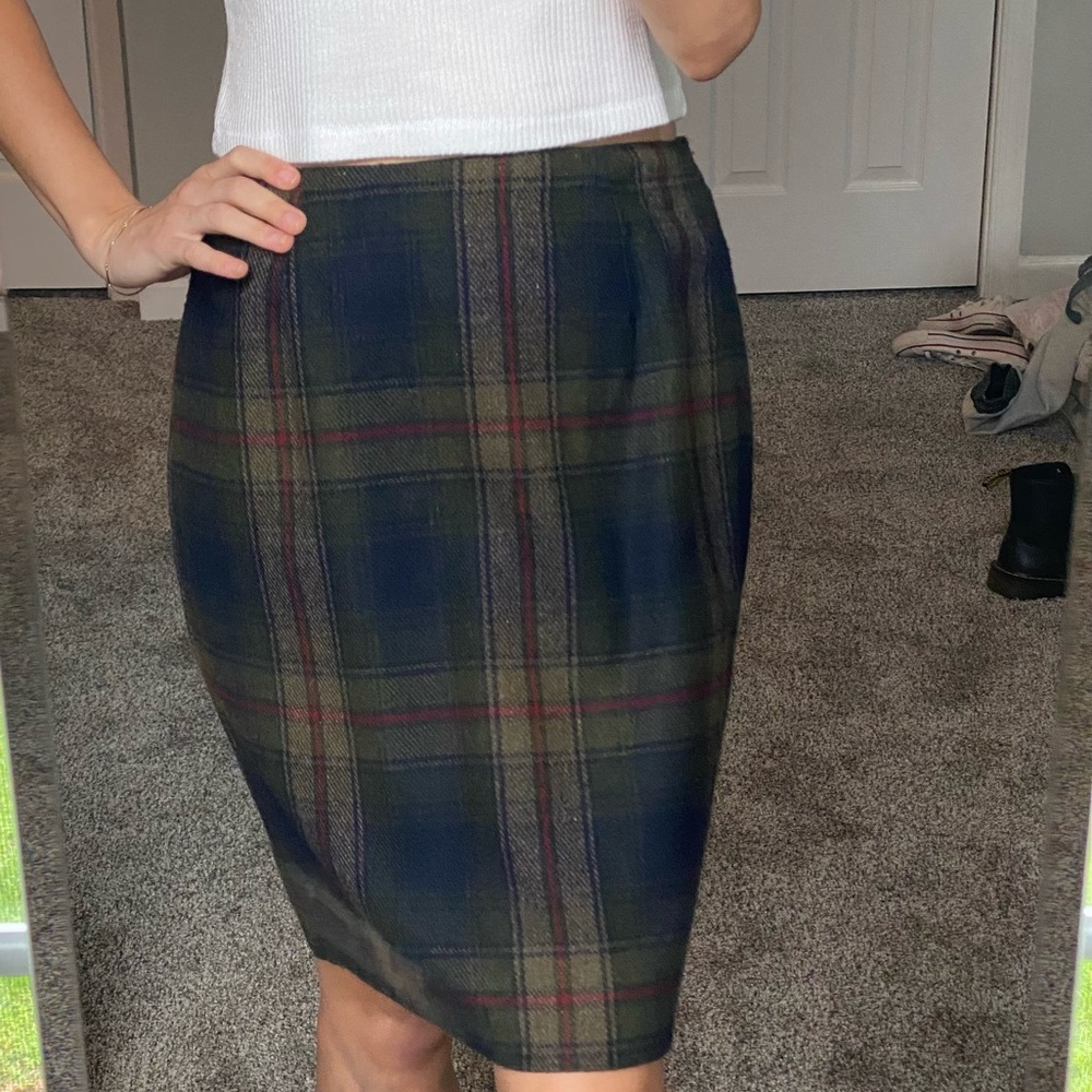Vintage Maggie Lawrence Plaid Skirt